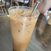 Butterscotch mocha with oat milkk  at Rachel's Cafe & Creperie in Lancaster