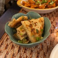 Spring onion pancakes at Suyuan in Bristol