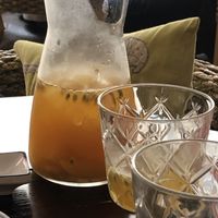 Peach and passion fruit iced tea at Suyuan in Bristol