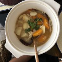 Potato, butternut squash and mushroom curry (suyuan special curry) at Suyuan in Bristol