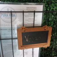 Vegan menu at Pura Vida - South of Fifth in Miami Beach