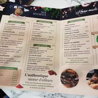 Menu at Mr Houmous in Paris