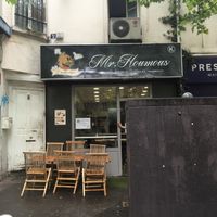 Entrance  at Mr Houmous in Paris