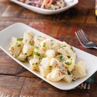 "Vegan Creole Potato Salad"
Cubed potatoes tossed in a creole mustard home-made Vegan mayonnaise. at The Moldy Fig in Brunswick East