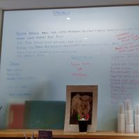 Menu at Antlers Cafe in Newtonmore