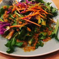 House Salad with a Carrot-Ginger Dressing at Meiji in Fayetteville