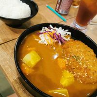 Rice handmade katsu curry at Saute-san 素特-さん in Central Singapore