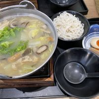 Miso soup hotpot Ramen with Hanjuku Onsen egg. Price: 16.40   at Saute-san 素特-さん in Central Singapore