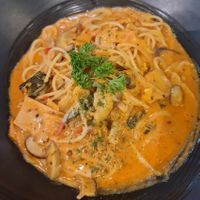 Kimchi Gochujang Cream pasta ~13/11/22 at Saute-san 素特-さん in Central Singapore