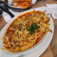 Baked Volognese Tomato pasta with Vegan cheese ~13/11/22 at Saute-san 素特-さん in Central Singapore