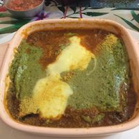 Lasagna  at Lazy Vegan in Santiago