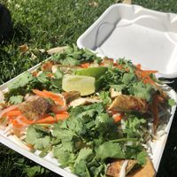 Vegan Fresh Loaded Bánh Mì Nachos at 98 Center Moab in Moab