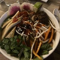 Vegan pho at 98 Center Moab in Moab