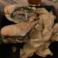 Vegan banh mi (tempeh) at 98 Center Moab in Moab