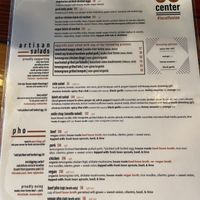 Menu at 98 Center Moab in Moab