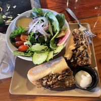 Vegan cheesesteak at 98 Center Moab in Moab