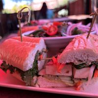 Vegan tofu banh mi   at 98 Center Moab in Moab
