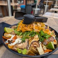 Banh mi nachos at 98 Center Moab in Moab