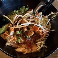 Banh mi rice bowl with tofu at 98 Center Moab in Moab