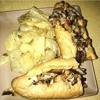 Vegan Cheesesteak  at 98 Center Moab in Moab