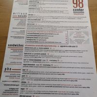 menu at 98 Center Moab in Moab