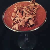 Vegan mousse  at Rumney Rocks Bistro in Rumney