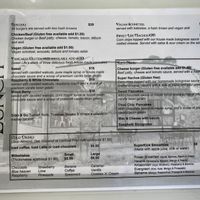 Lunch menu  at Sweet Life Cafe in Leongatha
