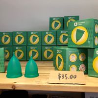 Menstrual cups at Unpackt - Upper Thomson in Northeast Singapore