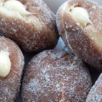 Custard doughnuts are to die for!   at Flour of Life Bakery in Helensvale