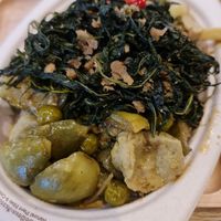 Rice with 3 dishes, great tasting! at So​ Vegan in Bangkok