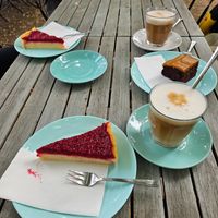Raspberry Cheesecake, Caramell Machiato und Moccaccino at Trago in Leipzig