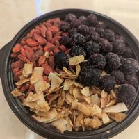 Acai bowl with 3 toppings at Bellagio - Juice Press in Las Vegas