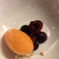 Cherry grapefruit mint sorbet at Dario Gualtieri Bistro in Buenos Aires