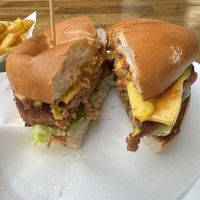 Barts burger   at Just Poppy's in Riverhills