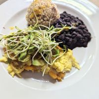 Mexicali Blues, which you can get with vegan eggs save vegan cheese at The Beet Box Cafe in Kailua