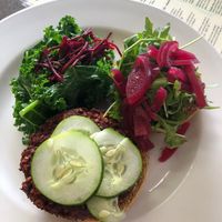 Vegan Burger  at The Beet Box Cafe in Kailua