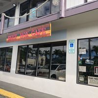 Outside the store location in small shopping complex  at The Beet Box Cafe in Kailua