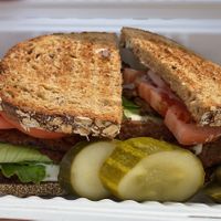 TLT -tempeh lettuce & tomato 😍 at Common Roots Cafe in Rye