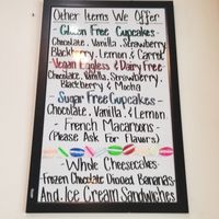 Some of the vegan options at Cupcake Magic in Yuba City