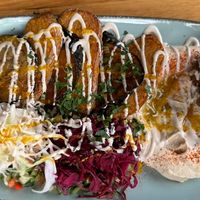 Hummus Sabih  at Hummus Küch' in Frankfurt