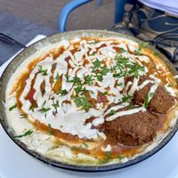 Hummus tomato dish   at Hummus Küch' in Frankfurt