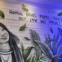   at Hummus Küch' in Frankfurt