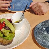 The grilled vegetables starter at Kosmos in Crete