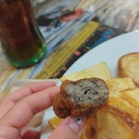 Croqueta de champiñones at La Casa de la Montaña in Jaca
