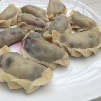 Polish pirogues with blueberries   at Avocado in Wolin