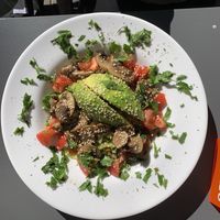 Spaghetti made of zucchini/ courgette   at Avocado in Wolin