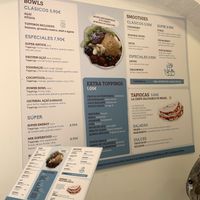 Menu spanish at FitBar - Gotico in Barcelona