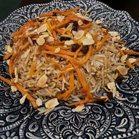Afghan rice (brought to us separately )  at Afghan Kitchen in Surrey