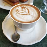 Mocha w/oat milk at Cuppa Cafe in Paris