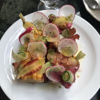 Vegan brunch plate  at Cuppa Cafe in Paris